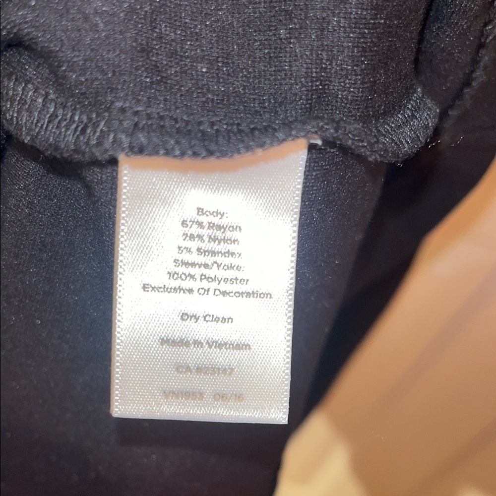 Talbots Black Long Sleeve Dress - Picture 7 of 7